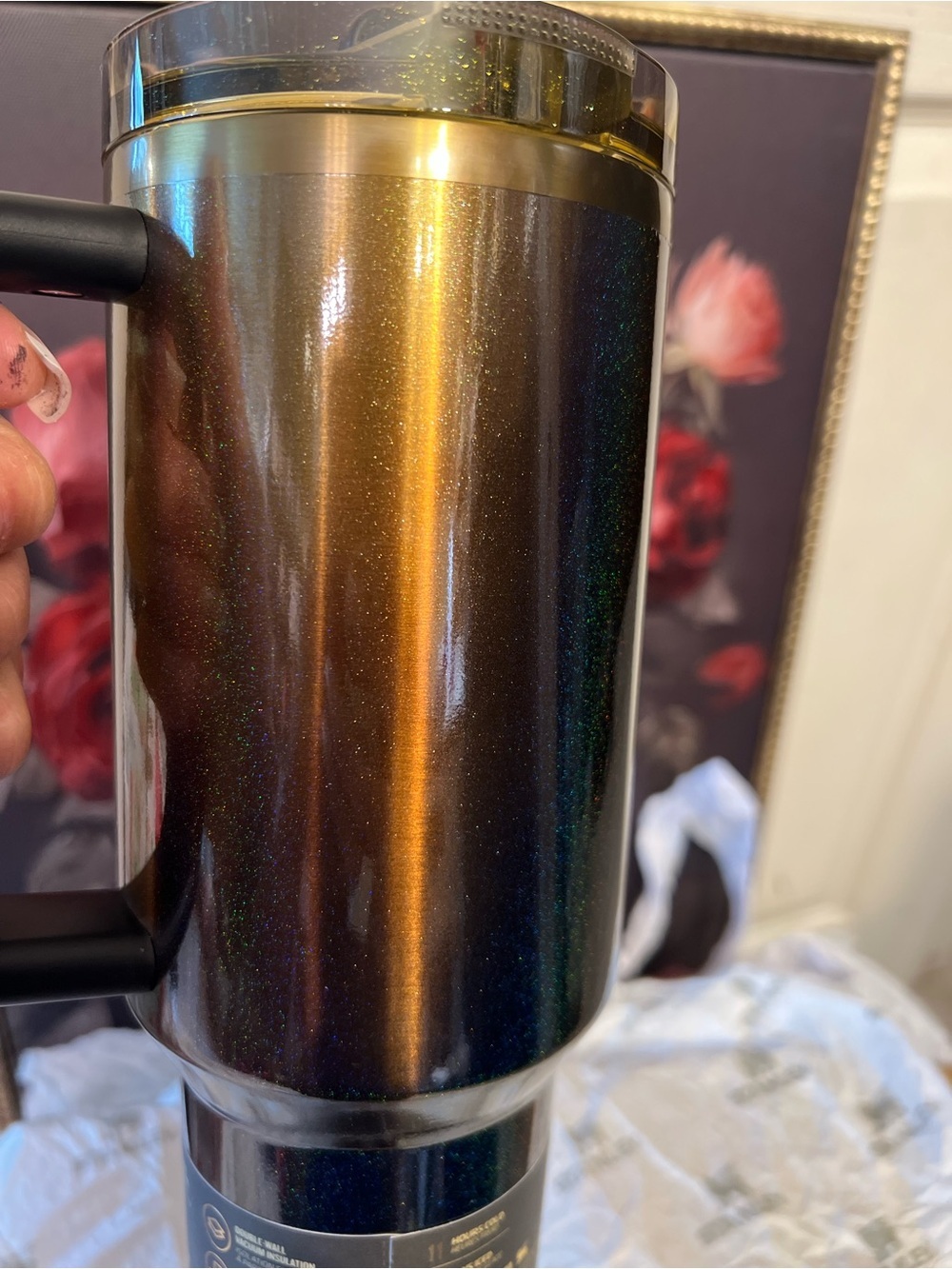 💛🖤🤎Stanley LIMITED EDITION “BLACK HONEY” 40oz Tumbler-NIB🖤🤎💛 - Picture 9 of 14